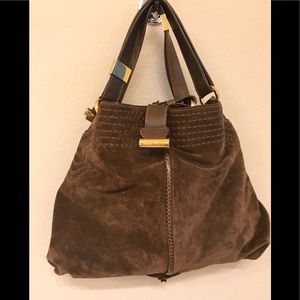 Jimmy Choo suede bag